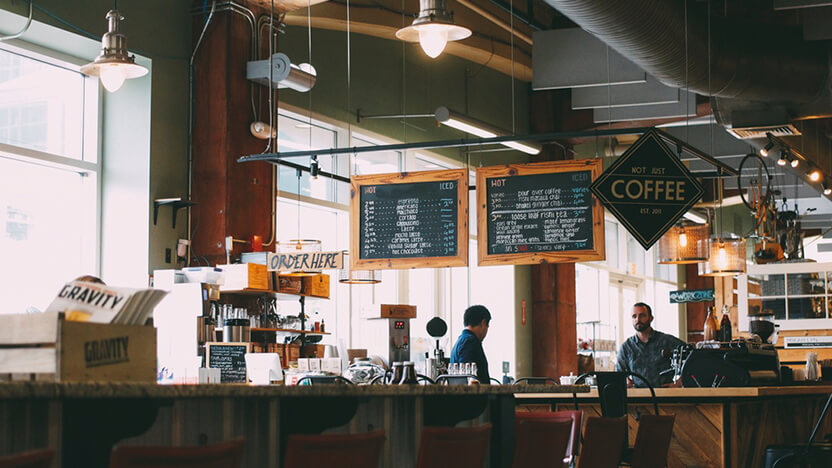 Interior del café
